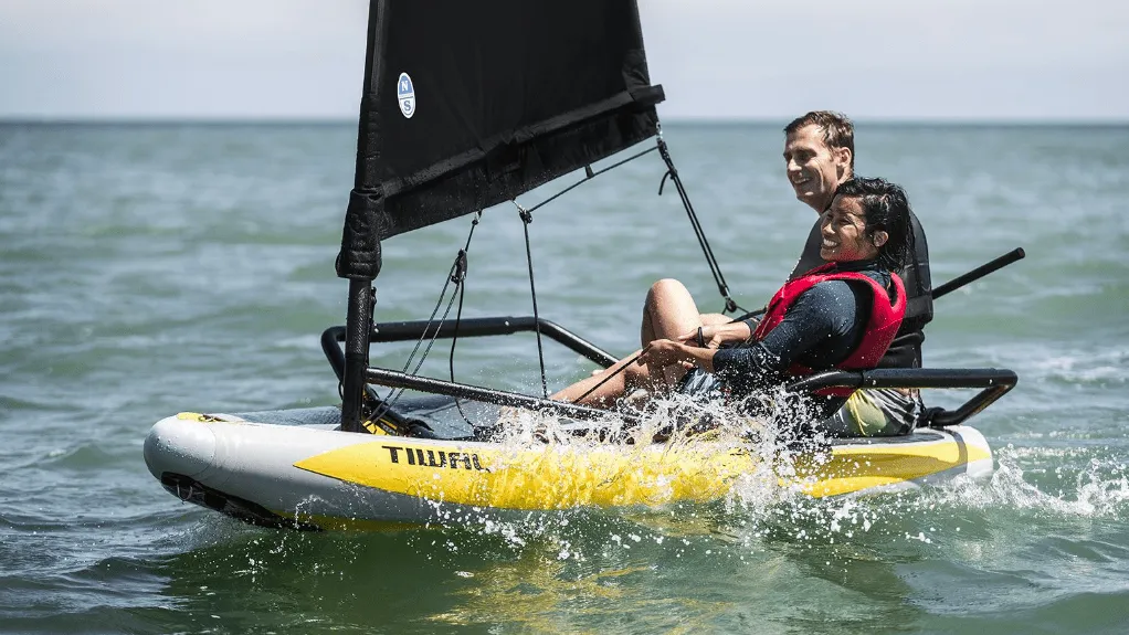 Inflatable sailboat success as Tiwal ships 3,000th blow-up abroad