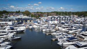Swanwick Marina drone view