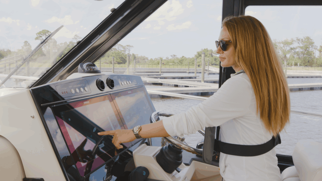 sailor at helm