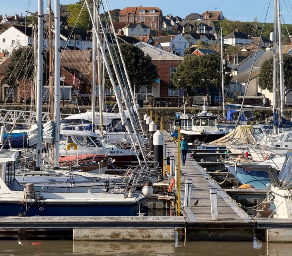 Watchet Marina pontoon walkway