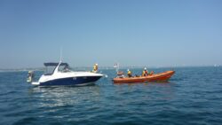 Four Winns boats at sea