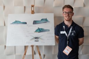 James Shakespeare, winner of the Superyacht UK Young Designer Competition 2019