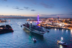HMS Queen Elizabeth UK  heads on deployment after royal visit