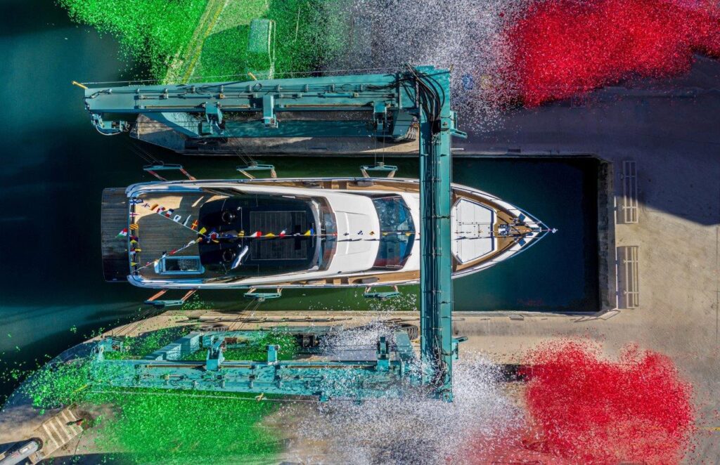 Запуск Ferretti Yachts 780 CLUB B_02.02.2022