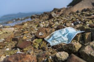 discarded surgical mask