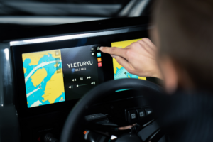 Q Experience navigation system on display at BoatLife