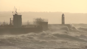In pictures: Storm Eunice batters UK with record winds