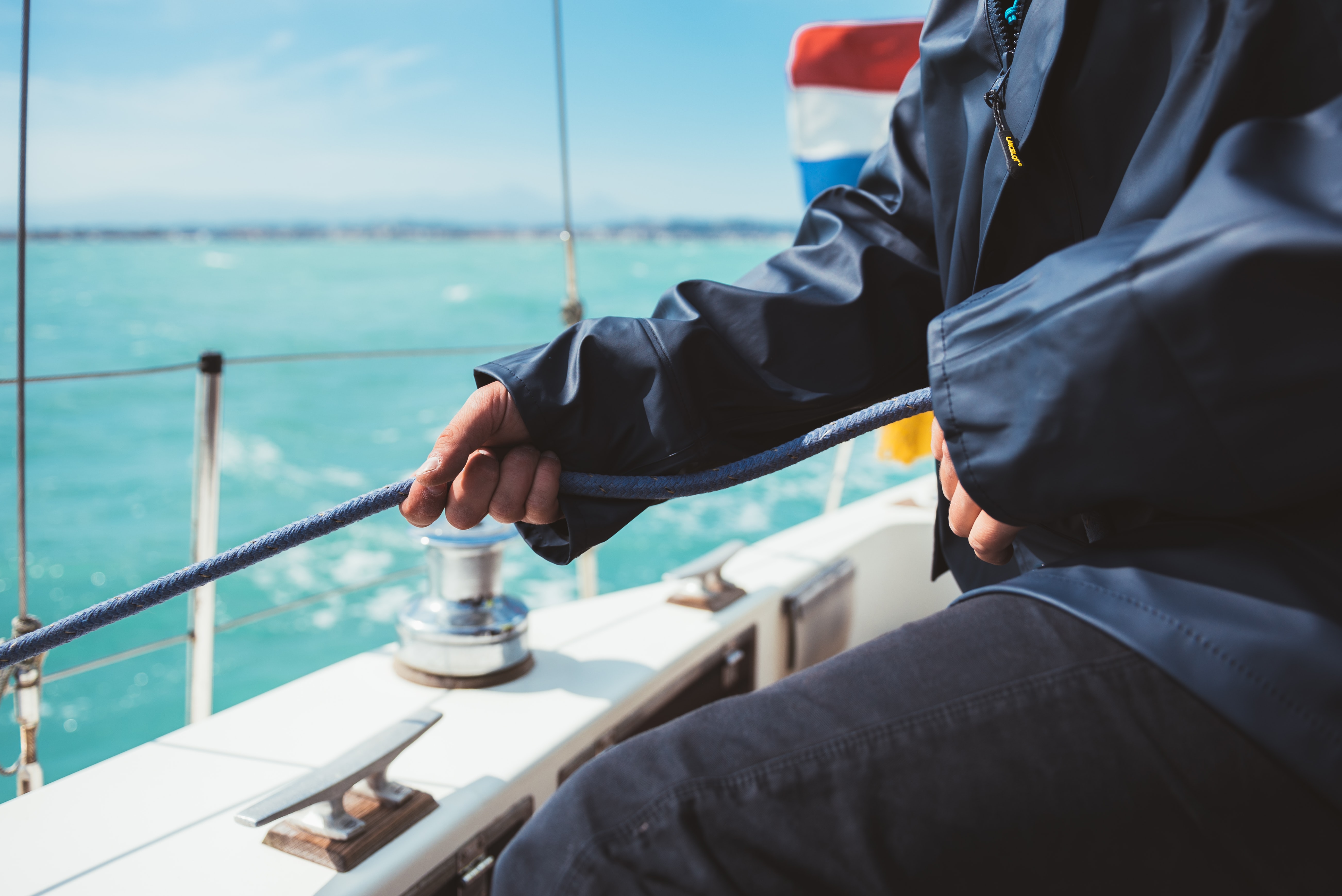seafarer on deck of boat