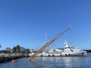 VIDEO: £5.9m schooner sinks after being hit by supply vessel in Spain