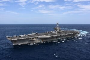 US Navy recovers jet blown off aircraft carrier from Mediterranean