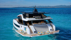 stern of catamaran