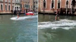 WATCH: Venice’s Mayor labels water skiers ‘arrogant imbeciles’