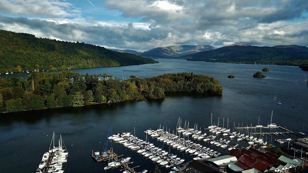 Aerial view of Windemere. Image courtesy of Freedom Boat Club