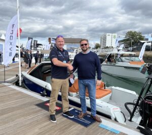 idealboat.com's Neville-Williams (left) with MDL Marina's Tim Mayer
