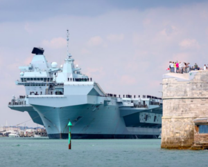 HMS Prince of Wales back in Portsmouth Harbour