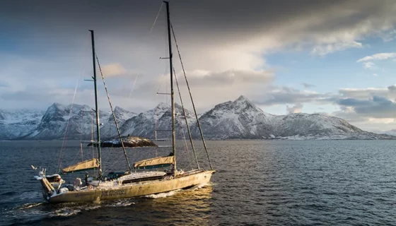 Sail boat Pangaea in the North Sea