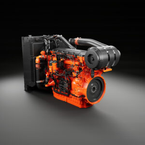 Scania Power generation-motor DW6 13-liter lijnmotor met koelpakket.