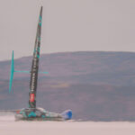 Emirates Team New Zealand Horonuku breaks the wind-powered land speed record