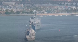 WATCH: Webcam captures warships playing ‘chicken’