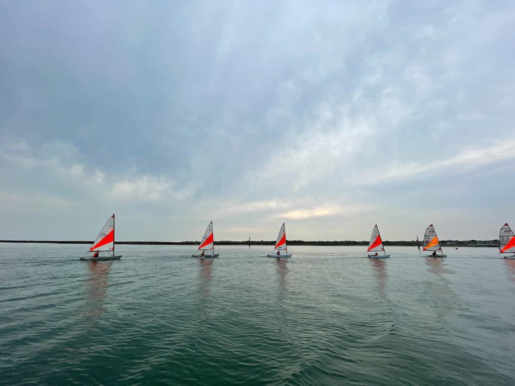 Yachts racing at Lymington