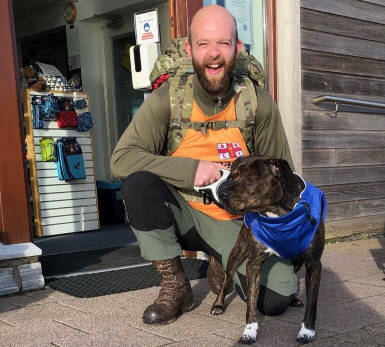 RNLI fundraiser and his dog set off on 6,000-mile walk - Marine ...