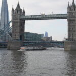 Tower RNLI passes under Tower Bridge