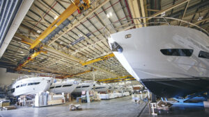 Princess Yachts' Newport Street factory in Plymouth.