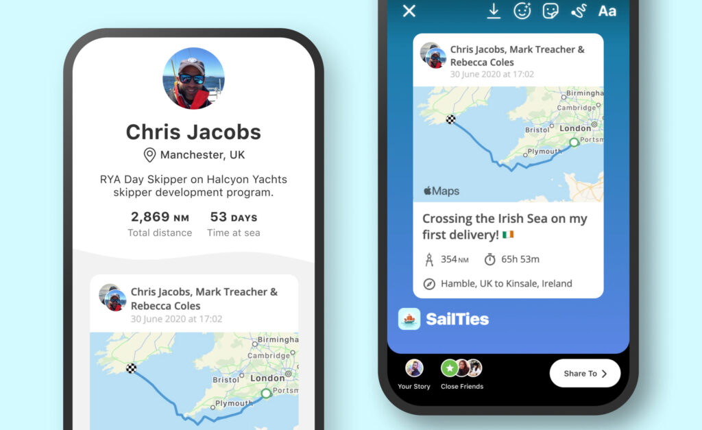 SailTies app