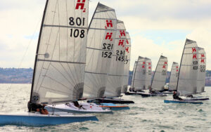 multiple H2 class dinghies racing