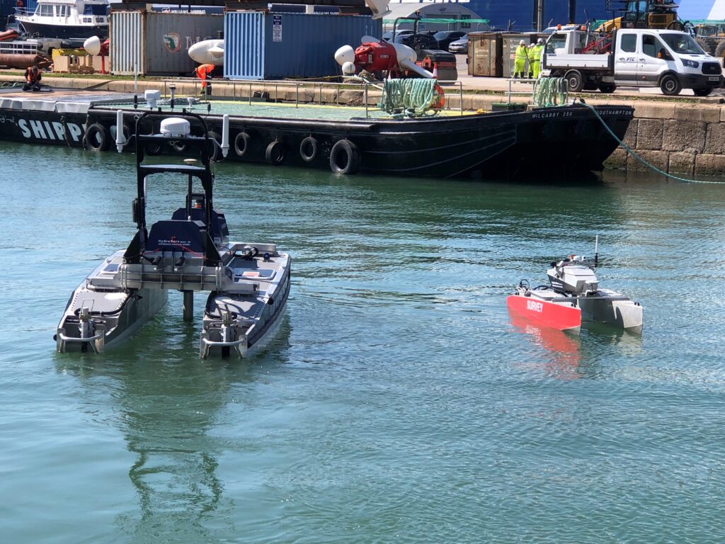 HydroSurv vessels on the water at Ocean Business 2023 - credit HydroSurv (1)