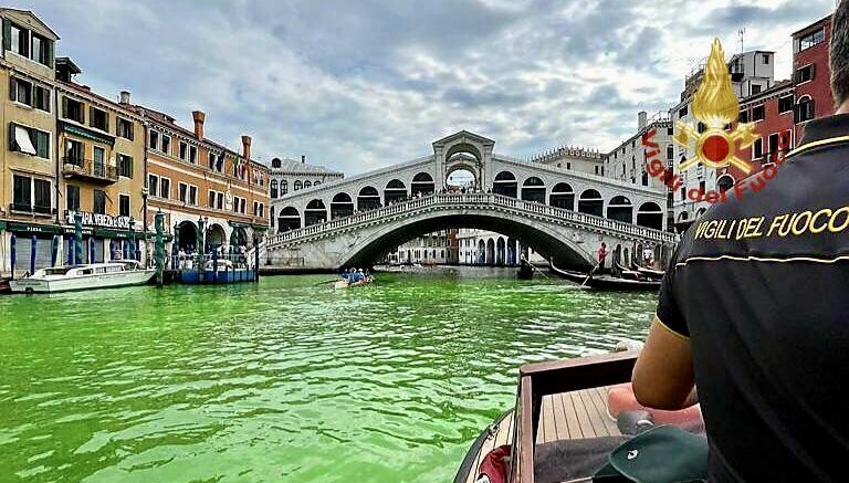 Venice Grand Canal green