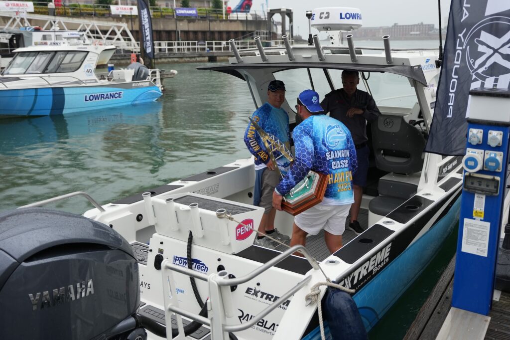 Winners onboard Sea Angling Classic 2023 prize boat LR