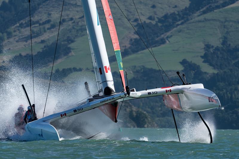 Canada SailGP Team in action on Race Day 2 of the ITM New Zealand Sail Grand Prix in Christchurch, New Zealand - photo © Bob Martin SailGP