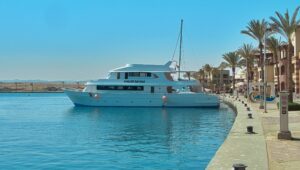 Egypt extends visa for foreign yachts. A yacht at Port Ghalib, Marsa Alam, Egypt