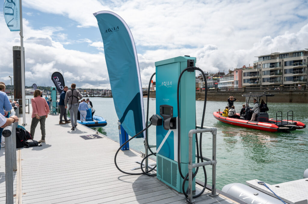 Stakeholders taking test rides on the Vita Seal (Credit Aqua superPower Ltd)