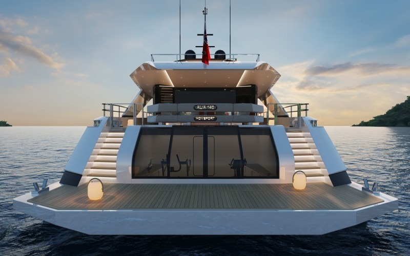 Alia Yachts 43m raised pilothouse yacht