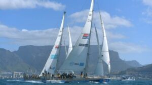 Clipper Round the World yacht fleet in South Africa