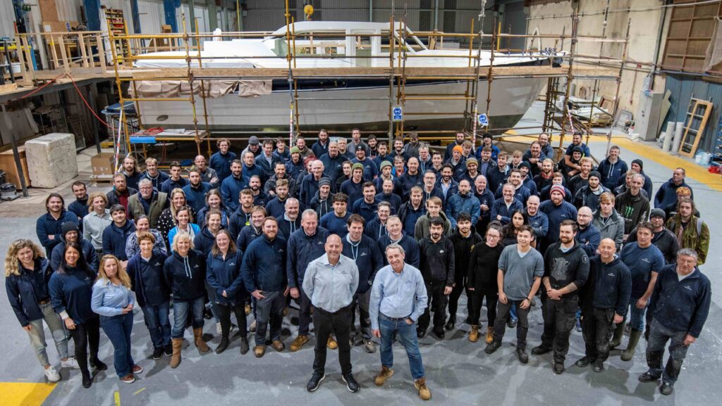 The Team at Cockwells Modern & Classic Boatbuilding - Image Credit Cockwells - December 2023