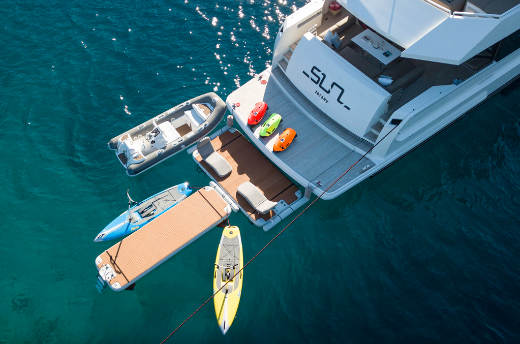 inflatable platforms for superyachts