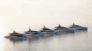 Un rendu de la flotte Nolimits, conçu par Fulvio De Simoni Studio.