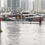 Heavy rain floods Dubai Marina
