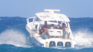 Video: Florida boaters caught dumping rubbish overboard during boozy Boca Bash