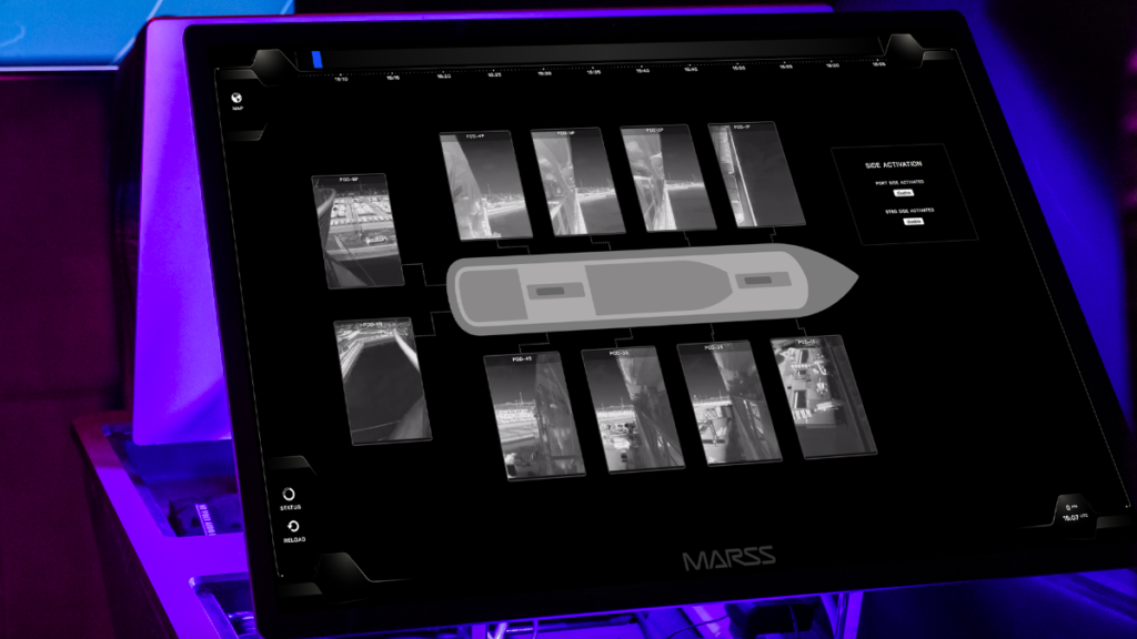 a control panel to show how man overboard technology on a cruise ship can work to help detect missing persons in a timely manner