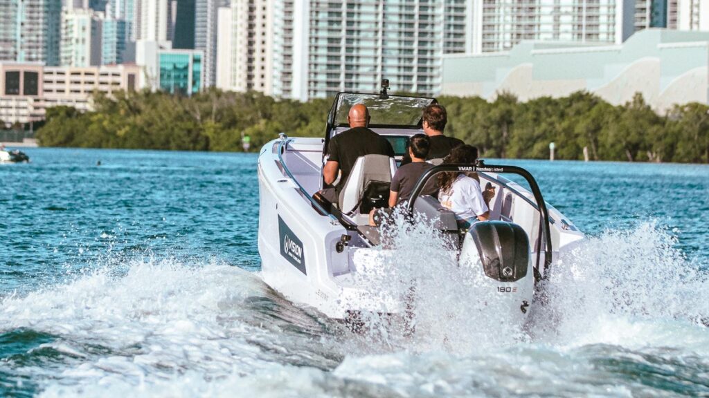 Vision marine e motion engine in use at sea