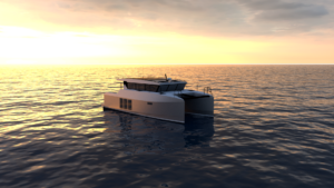 render of an explorer catamaran