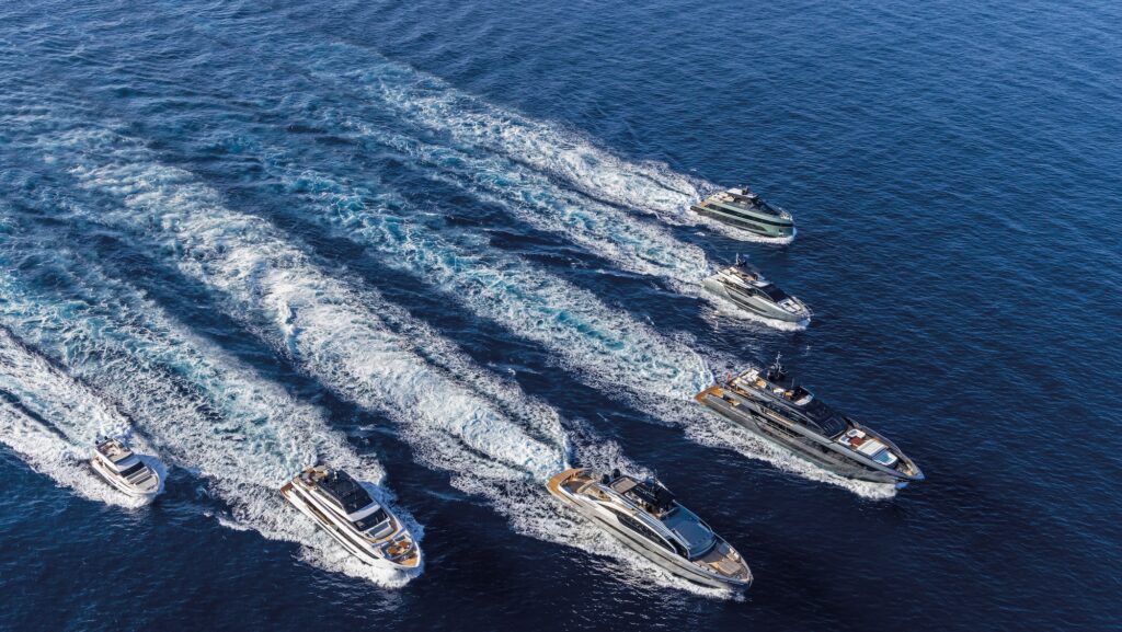 Ferretti Group Fleet at sea