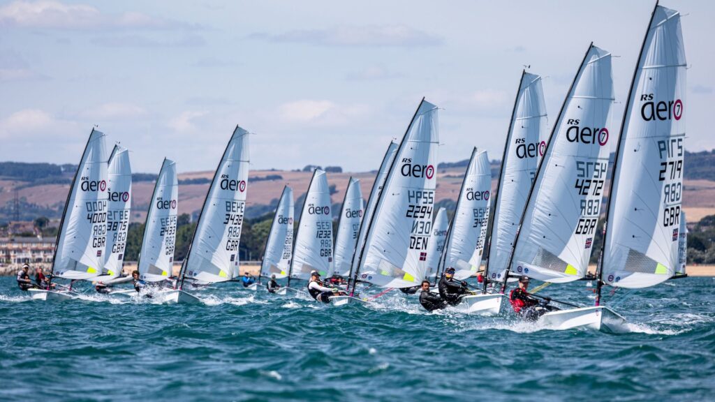 Fleet of RS Sailing boats