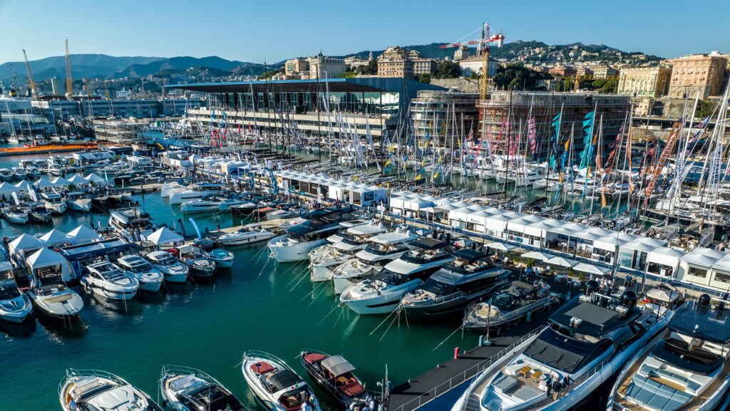 Genoa Boat Show from above