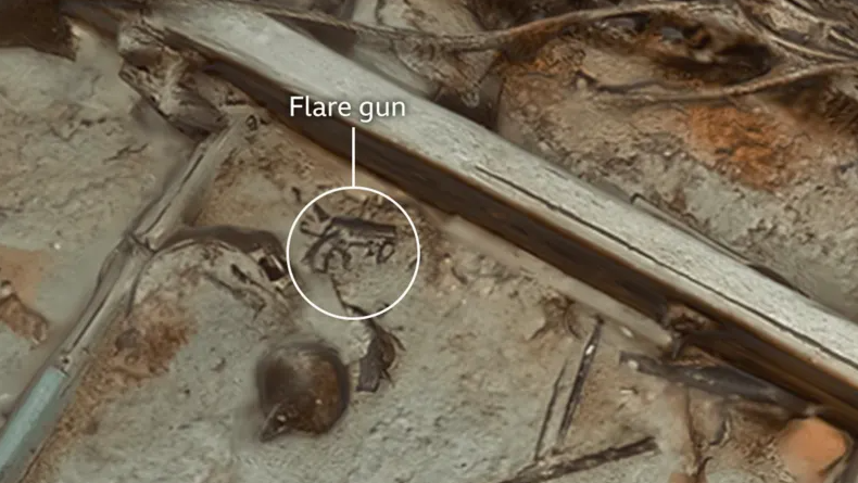 沙克尔顿号探险者号上的信号枪