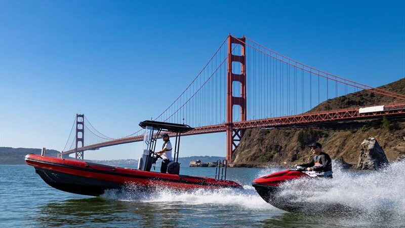 Taiga and Vita electric watercrafts in the San Francisco Bay courtesy Taiga Motors